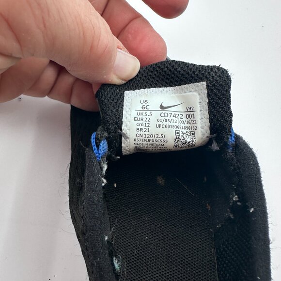 Nike Toddler Air Max Motion 2MC Unisex Black Slip on Sz 6 Child - Picture 6 of 10